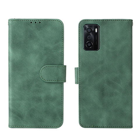 Handytasche Stand Schutzhülle Flip Leder Hülle L01Z für Oppo A55S 5G Grün