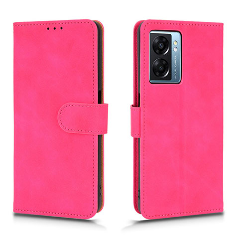 Handytasche Stand Schutzhülle Flip Leder Hülle L01Z für Oppo A77 5G Pink