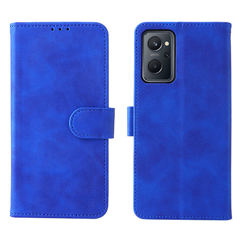 Handytasche Stand Schutzhülle Flip Leder Hülle L01Z für Oppo A96 4G Blau