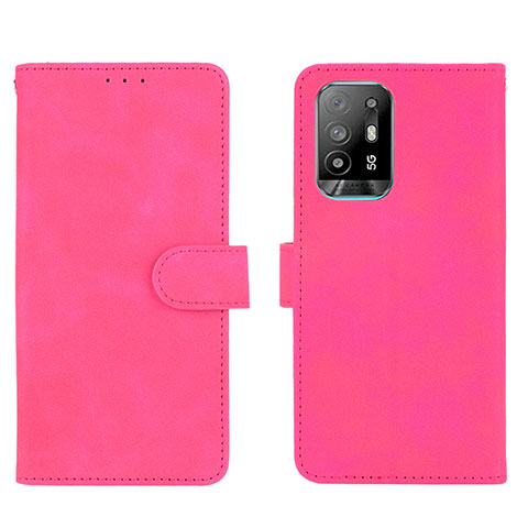 Handytasche Stand Schutzhülle Flip Leder Hülle L01Z für Oppo F19 Pro+ Plus 5G Pink