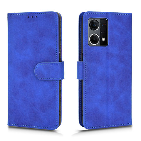 Handytasche Stand Schutzhülle Flip Leder Hülle L01Z für Oppo F21 Pro 4G Blau