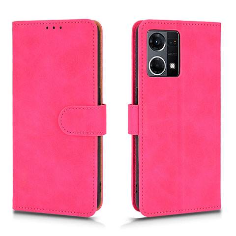 Handytasche Stand Schutzhülle Flip Leder Hülle L01Z für Oppo F21 Pro 4G Pink