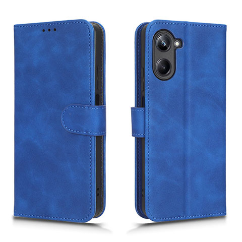 Handytasche Stand Schutzhülle Flip Leder Hülle L01Z für Realme 10 Pro 5G Blau