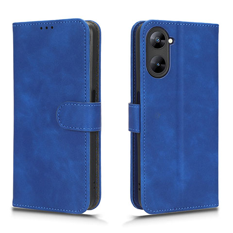 Handytasche Stand Schutzhülle Flip Leder Hülle L01Z für Realme 10S 5G Blau