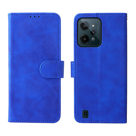 Handytasche Stand Schutzhülle Flip Leder Hülle L01Z für Realme C31 Blau