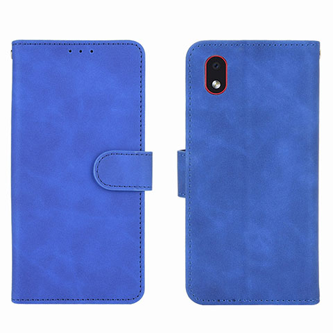 Handytasche Stand Schutzhülle Flip Leder Hülle L01Z für Samsung Galaxy A01 Core Blau