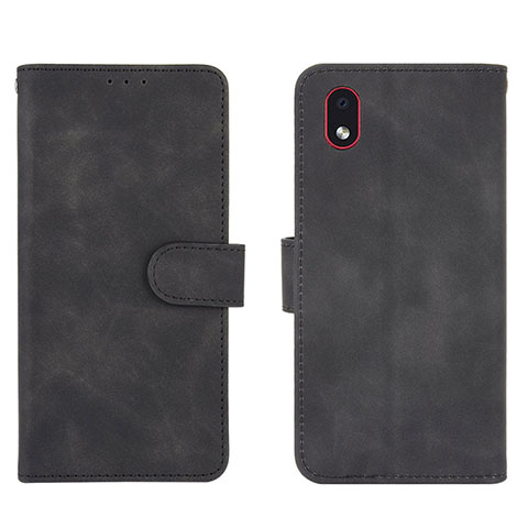 Handytasche Stand Schutzhülle Flip Leder Hülle L01Z für Samsung Galaxy A01 Core Schwarz