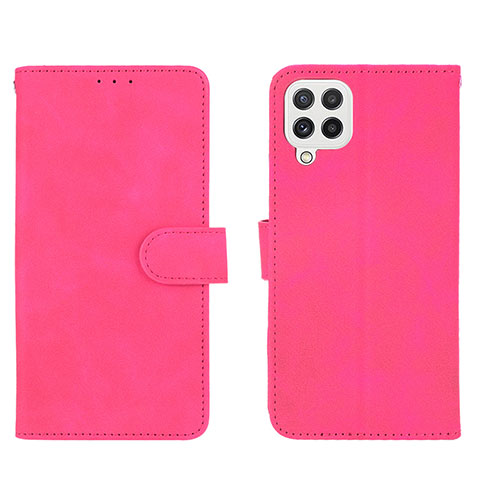 Handytasche Stand Schutzhülle Flip Leder Hülle L01Z für Samsung Galaxy A22 4G Pink