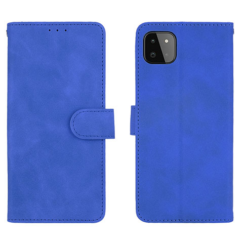 Handytasche Stand Schutzhülle Flip Leder Hülle L01Z für Samsung Galaxy A22s 5G Blau