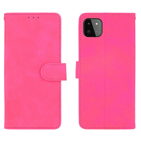 Handytasche Stand Schutzhülle Flip Leder Hülle L01Z für Samsung Galaxy A22s 5G Pink