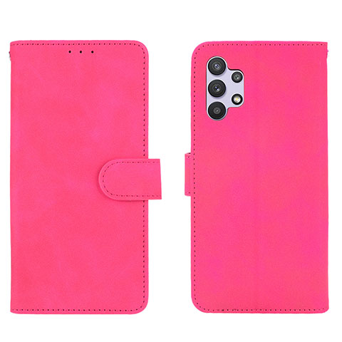 Handytasche Stand Schutzhülle Flip Leder Hülle L01Z für Samsung Galaxy A32 4G Pink