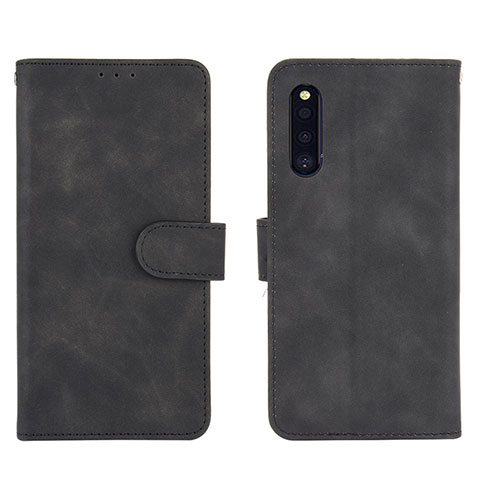 Handytasche Stand Schutzhülle Flip Leder Hülle L01Z für Samsung Galaxy A41 SC-41A Schwarz