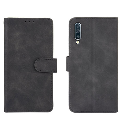 Handytasche Stand Schutzhülle Flip Leder Hülle L01Z für Samsung Galaxy A50 Schwarz