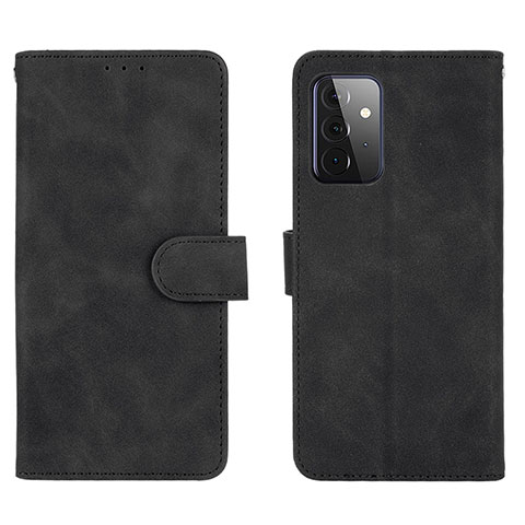 Handytasche Stand Schutzhülle Flip Leder Hülle L01Z für Samsung Galaxy A72 4G Schwarz