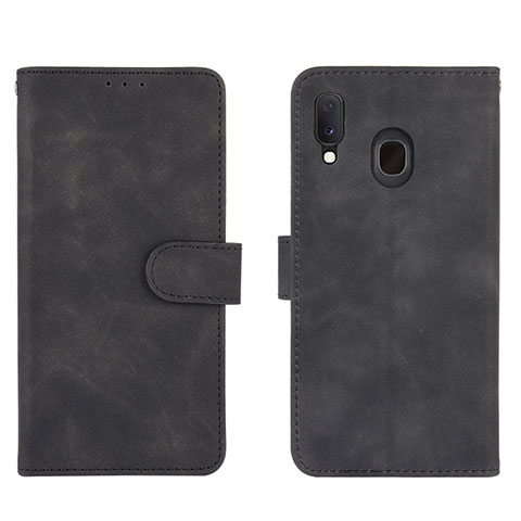 Handytasche Stand Schutzhülle Flip Leder Hülle L01Z für Samsung Galaxy M10S Schwarz