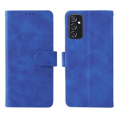 Handytasche Stand Schutzhülle Flip Leder Hülle L01Z für Samsung Galaxy M52 5G Blau