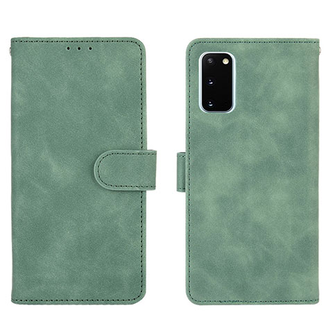 Handytasche Stand Schutzhülle Flip Leder Hülle L01Z für Samsung Galaxy S20 Lite 5G Grün