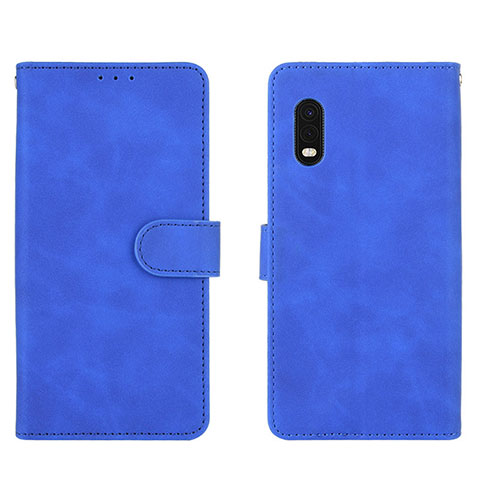 Handytasche Stand Schutzhülle Flip Leder Hülle L01Z für Samsung Galaxy XCover Pro Blau