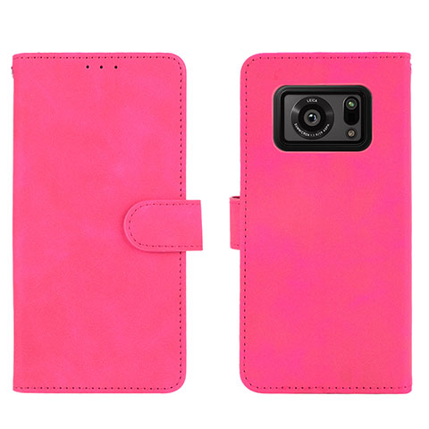 Handytasche Stand Schutzhülle Flip Leder Hülle L01Z für Sharp Aquos R6 Pink