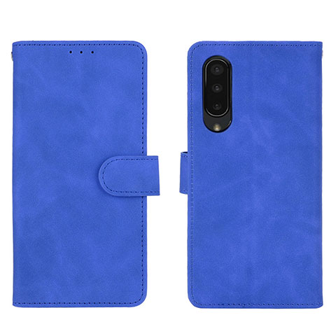 Handytasche Stand Schutzhülle Flip Leder Hülle L01Z für Sharp Aquos Zero5G basic Blau