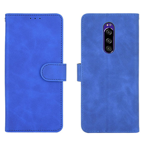 Handytasche Stand Schutzhülle Flip Leder Hülle L01Z für Sony Xperia 1 Blau