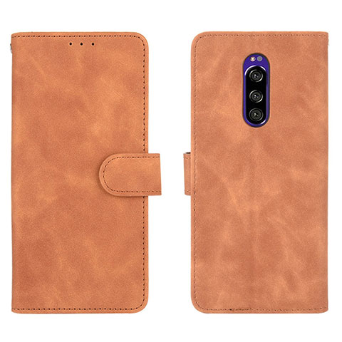 Handytasche Stand Schutzhülle Flip Leder Hülle L01Z für Sony Xperia 1 Braun