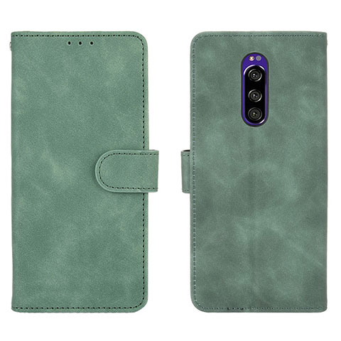 Handytasche Stand Schutzhülle Flip Leder Hülle L01Z für Sony Xperia 1 Grün