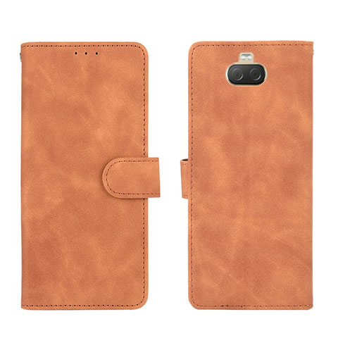 Handytasche Stand Schutzhülle Flip Leder Hülle L01Z für Sony Xperia 10 Braun