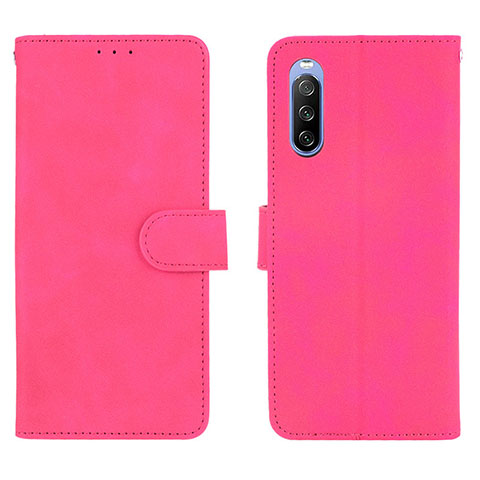 Handytasche Stand Schutzhülle Flip Leder Hülle L01Z für Sony Xperia 10 III SO-52B Pink