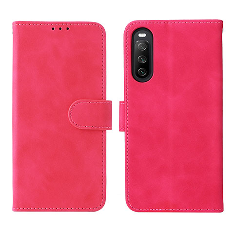 Handytasche Stand Schutzhülle Flip Leder Hülle L01Z für Sony Xperia 10 IV Pink