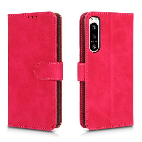 Handytasche Stand Schutzhülle Flip Leder Hülle L01Z für Sony Xperia 5 IV Pink