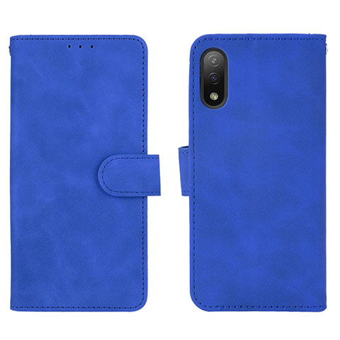 Handytasche Stand Schutzhülle Flip Leder Hülle L01Z für Sony Xperia Ace II SO-41B Blau