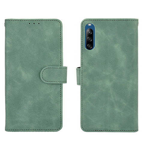 Handytasche Stand Schutzhülle Flip Leder Hülle L01Z für Sony Xperia L4 Grün