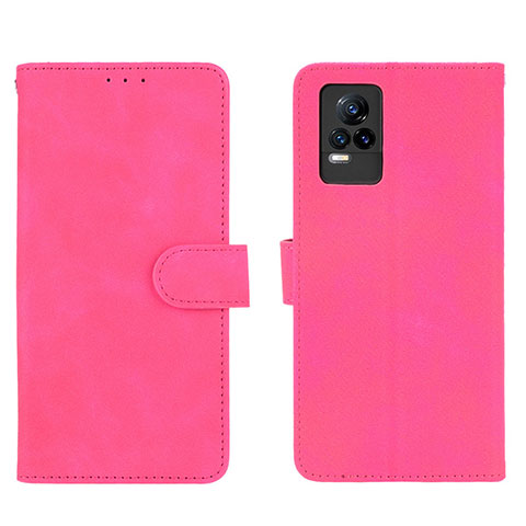 Handytasche Stand Schutzhülle Flip Leder Hülle L01Z für Vivo V21e 4G Pink