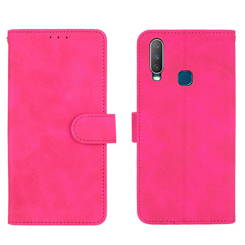 Handytasche Stand Schutzhülle Flip Leder Hülle L01Z für Vivo Y12 Pink