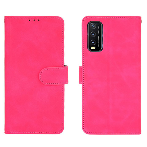 Handytasche Stand Schutzhülle Flip Leder Hülle L01Z für Vivo Y20s Pink