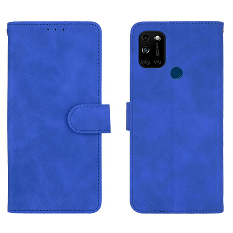 Handytasche Stand Schutzhülle Flip Leder Hülle L01Z für Wiko View5 Blau