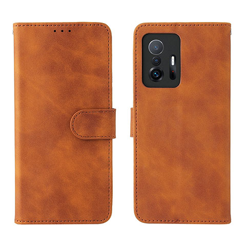 Handytasche Stand Schutzhülle Flip Leder Hülle L01Z für Xiaomi Mi 11T 5G Braun