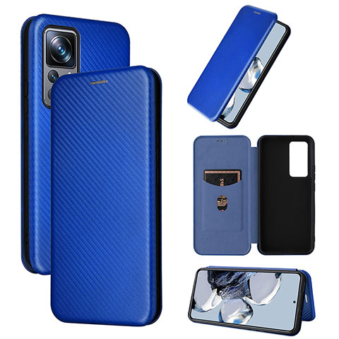 Handytasche Stand Schutzhülle Flip Leder Hülle L01Z für Xiaomi Mi 12T 5G Blau