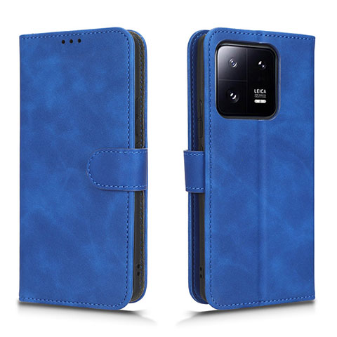 Handytasche Stand Schutzhülle Flip Leder Hülle L01Z für Xiaomi Mi 13 Pro 5G Blau