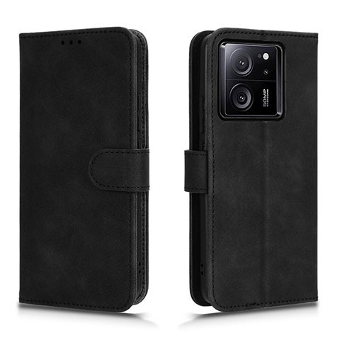 Handytasche Stand Schutzhülle Flip Leder Hülle L01Z für Xiaomi Mi 13T 5G Schwarz