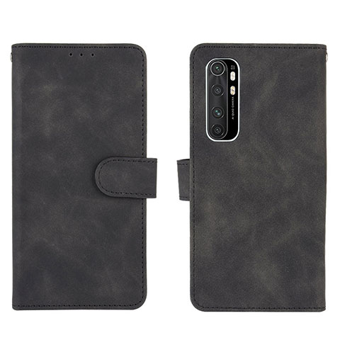 Handytasche Stand Schutzhülle Flip Leder Hülle L01Z für Xiaomi Mi Note 10 Lite Schwarz