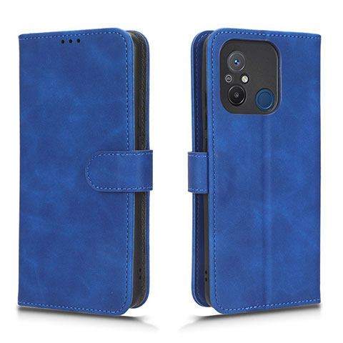 Handytasche Stand Schutzhülle Flip Leder Hülle L01Z für Xiaomi Poco C55 Blau