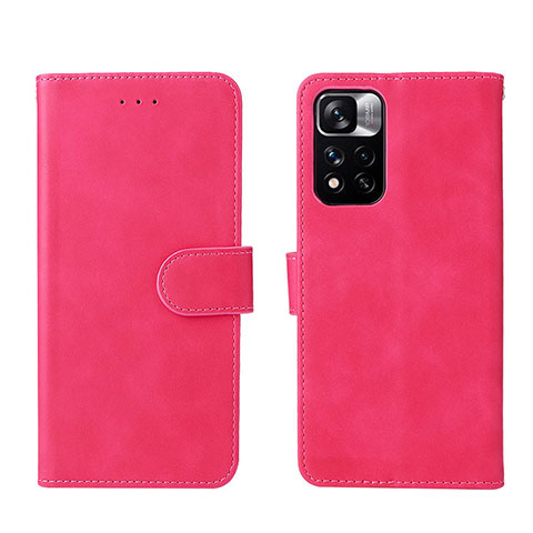 Handytasche Stand Schutzhülle Flip Leder Hülle L01Z für Xiaomi Poco M4 Pro 5G Pink