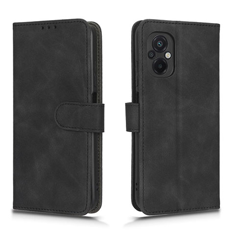 Handytasche Stand Schutzhülle Flip Leder Hülle L01Z für Xiaomi Poco M5 4G Schwarz