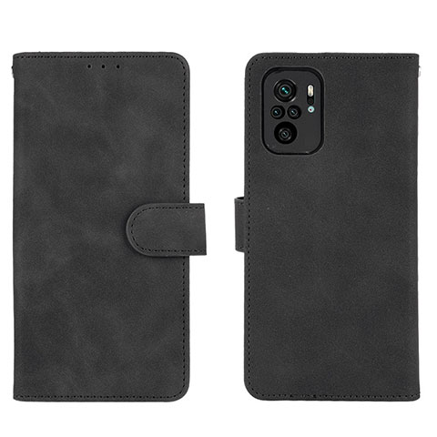 Handytasche Stand Schutzhülle Flip Leder Hülle L01Z für Xiaomi Redmi Note 10S 4G Schwarz