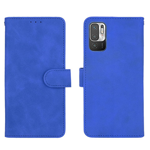 Handytasche Stand Schutzhülle Flip Leder Hülle L01Z für Xiaomi Redmi Note 11 SE 5G Blau