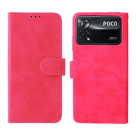 Handytasche Stand Schutzhülle Flip Leder Hülle L01Z für Xiaomi Redmi Note 11E Pro 5G Pink