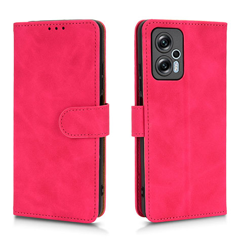 Handytasche Stand Schutzhülle Flip Leder Hülle L01Z für Xiaomi Redmi Note 11T Pro+ Plus 5G Pink