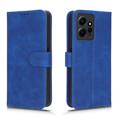 Handytasche Stand Schutzhülle Flip Leder Hülle L01Z für Xiaomi Redmi Note 12 4G Blau